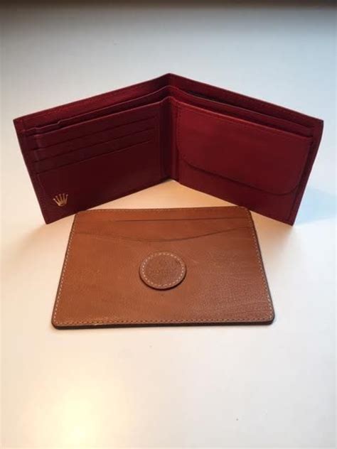 rolex leather wallet|rolex card holder wallet.